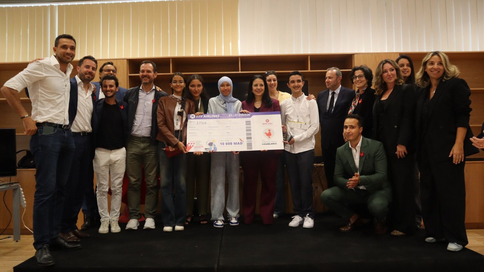 Remise du 1er prix Hack Ton Futur 2025 aux lauréats du Lycée Mohammed VI d'Excellence